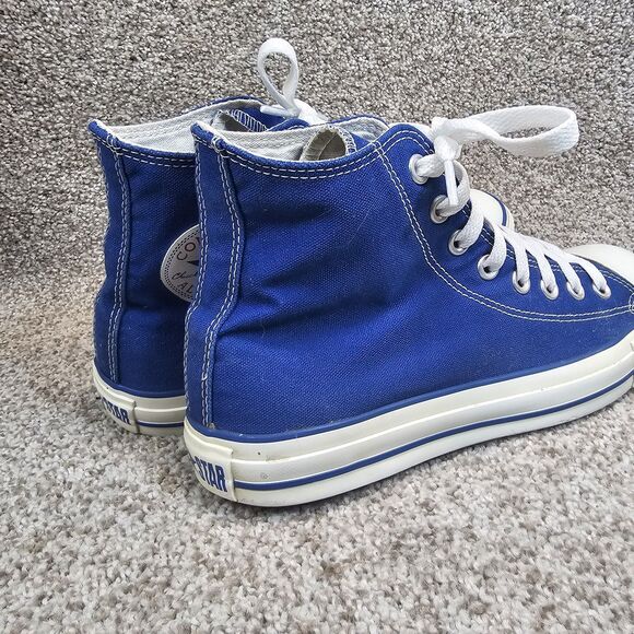 Converse CONS Chuck Taylor All Star High Top Blue Shoes Mens Size 8 Womens 10 - Picture 4 of 13